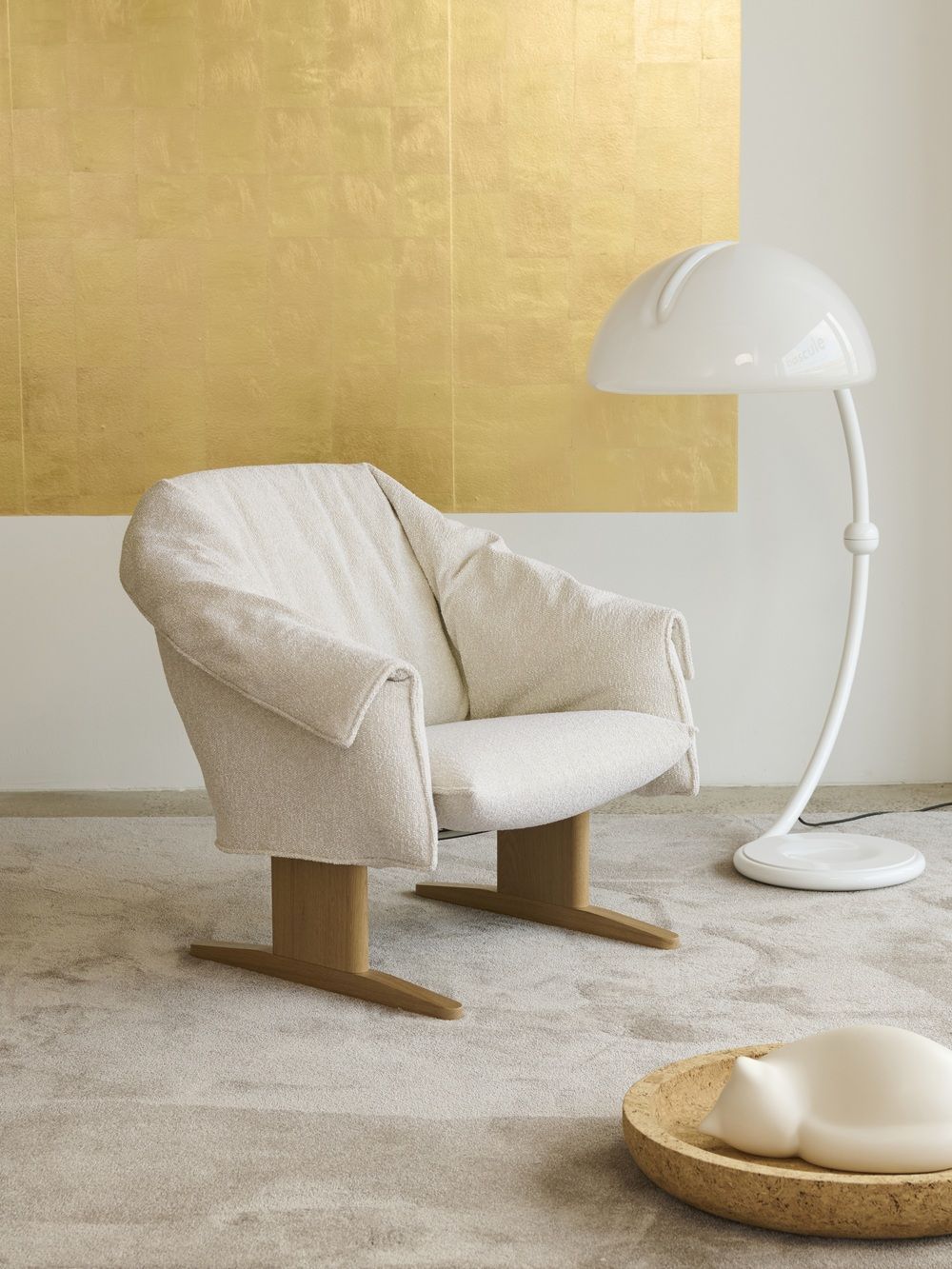 Bascule Lowback Sessel mit Ottoman Vitra