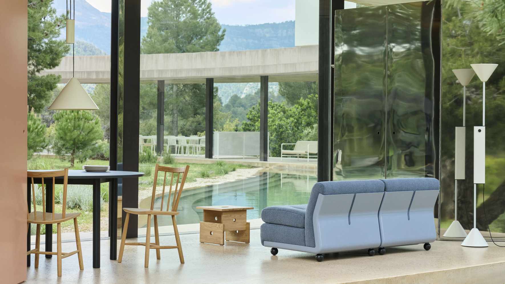 Wood Box Coffee Table Couchtisch Hay Eiche schwarz wasserbasierter lack