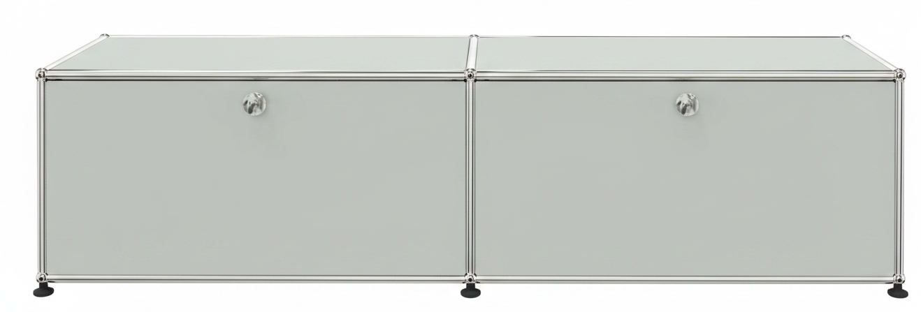 USM Haller Lowboard 2 Klappen Lichtgrau
