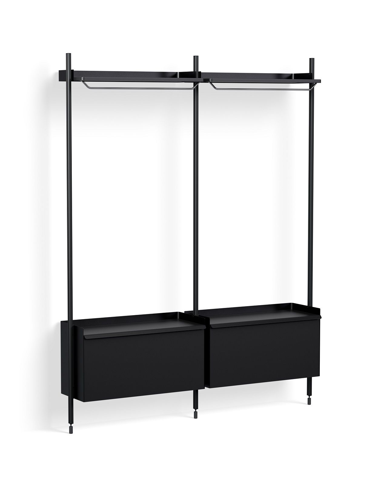 Pier System 1002 2 Column Regal / Garderobe Hay 