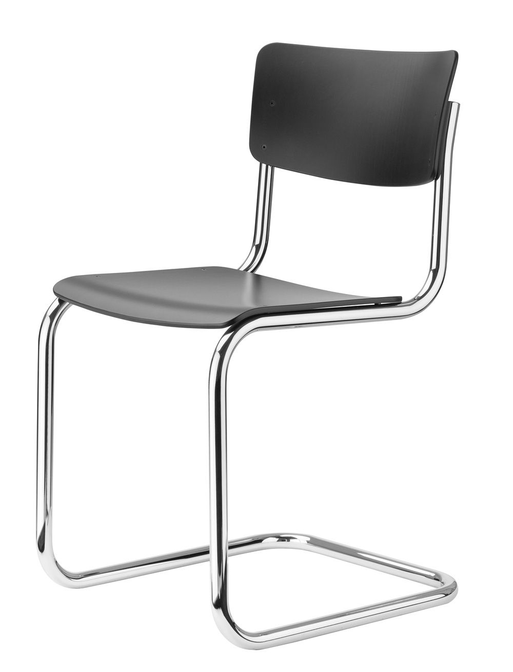 S 43 Stahlrohr Klassiker Freischwinger CHROM/SCHWARZ Thonet VORZUGSKOMBINATION