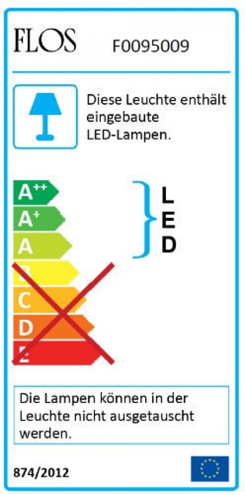 Aim Small 3-er Set Pendelleuchte Stahl Blau eloxiert Flos EINZELSTÜCK