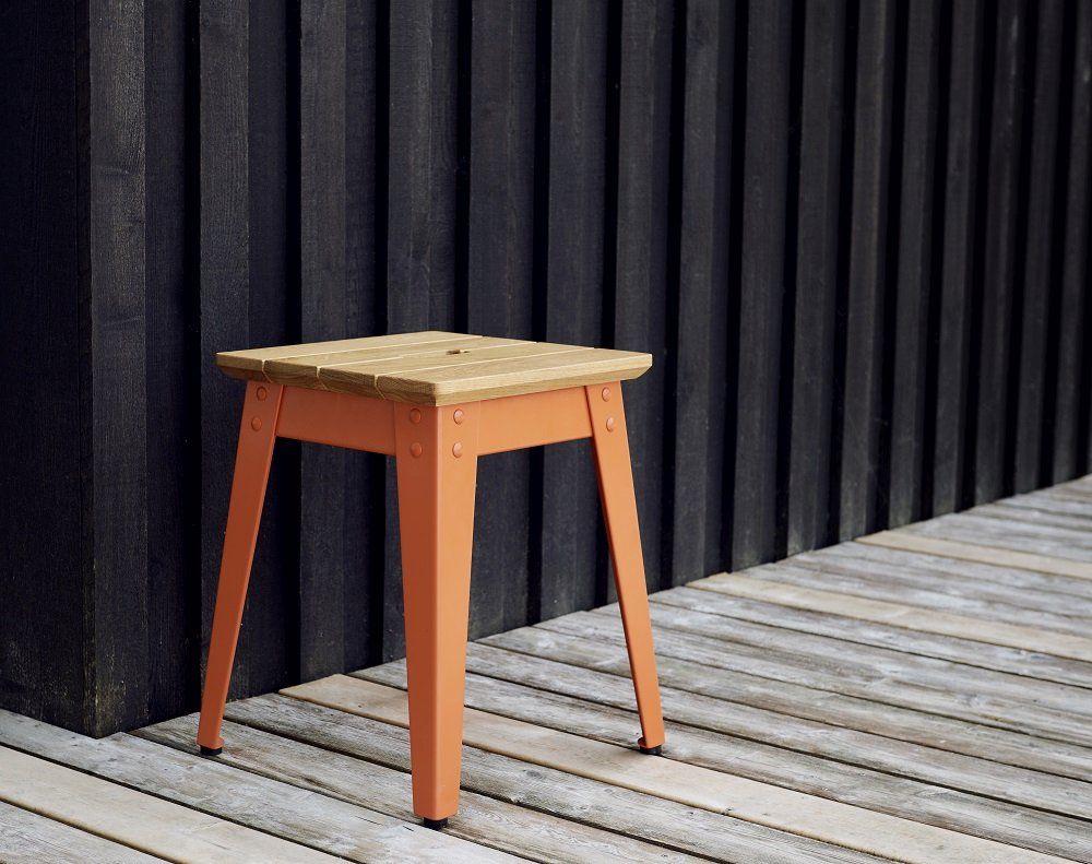 6Grad Outdoorhocker Jan Cray Lichtblau Bauholz roh