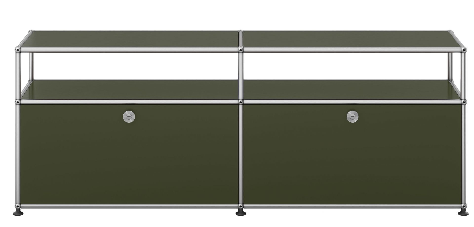 USM Haller Lowboard mit zwei Klapptüren Olivgrün NEU STANDARDFARBE