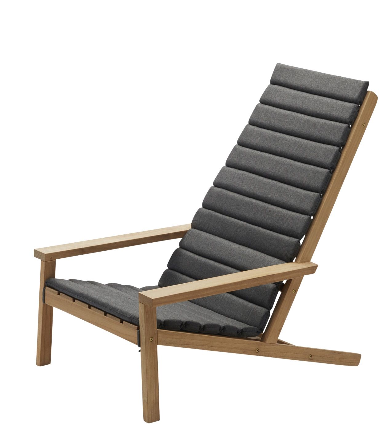 Between Lines Sitzkissen für Liegestuhl Outdoor Skagerak by Fritz Hansen Charcoal