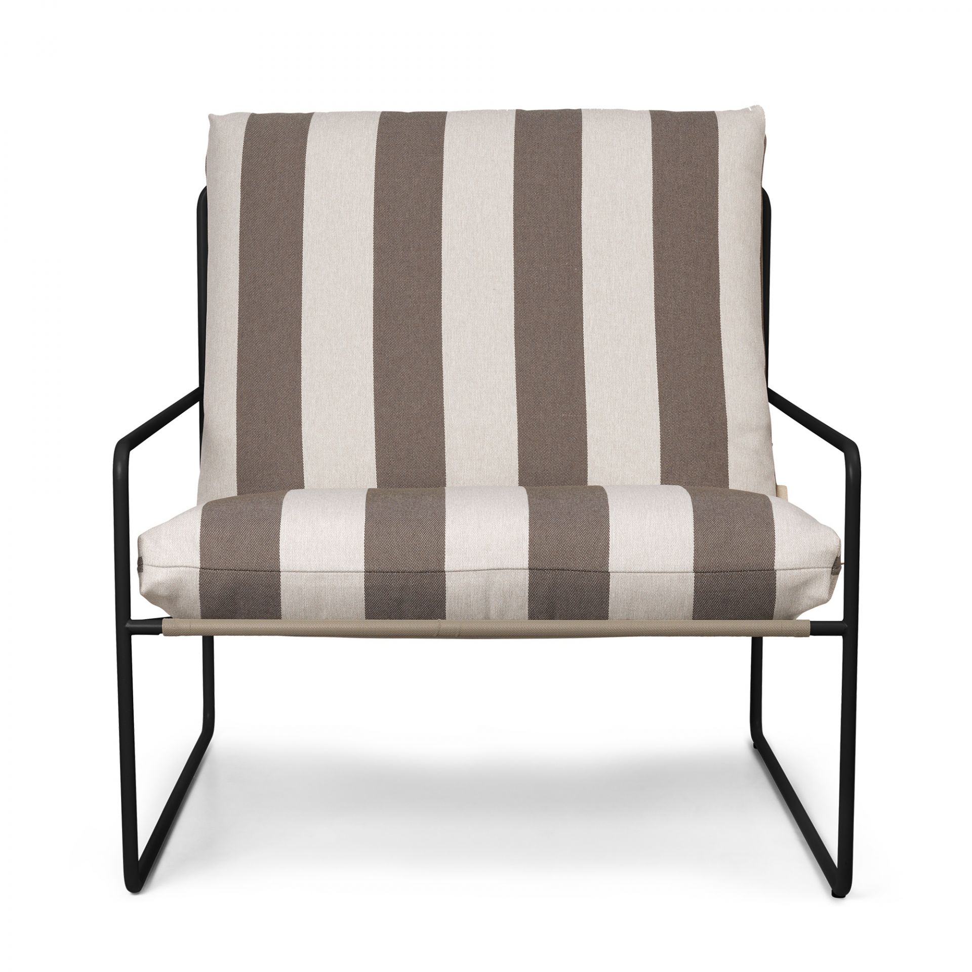 Desert 1- Sitzer Outdoor Sessel Gestell Schwarz Stripe Ferm Living 