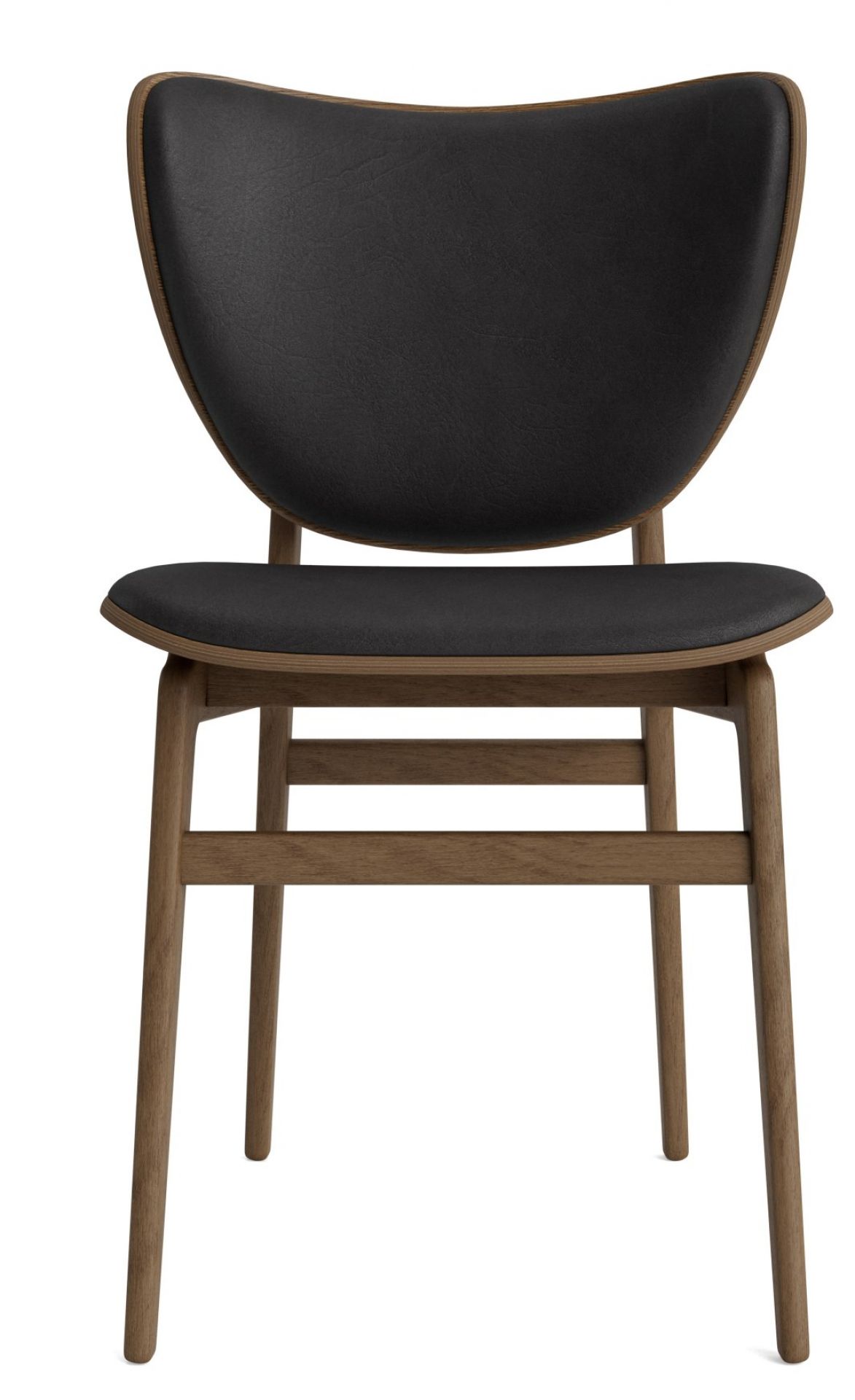 Elephant Dining Chair Stuhl Lederbezug Norr11 Anthrazit - Eiche geräuchert