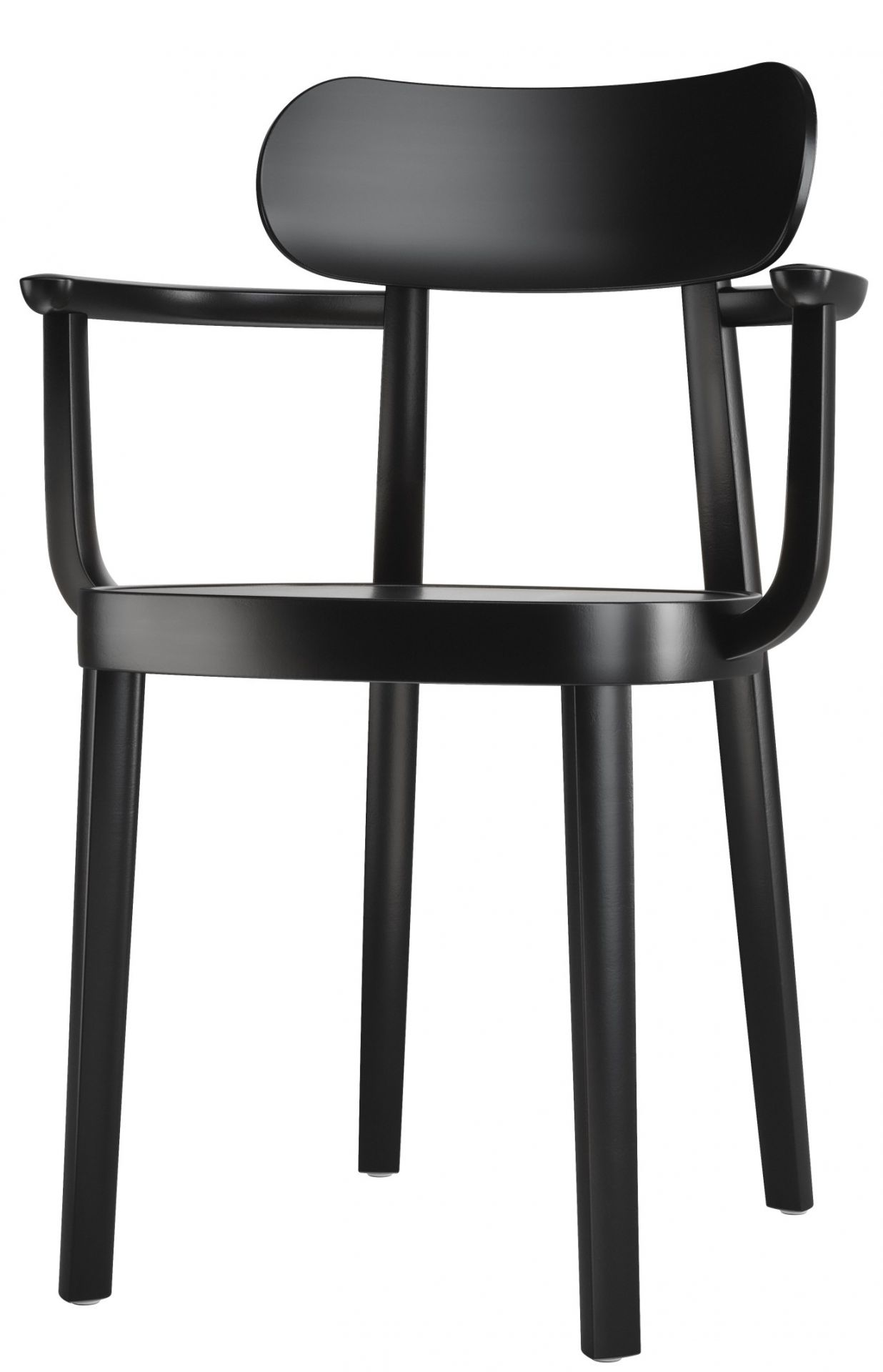 Holzstuhl mit Armlehnen 118MF / 118 MF Thonet
