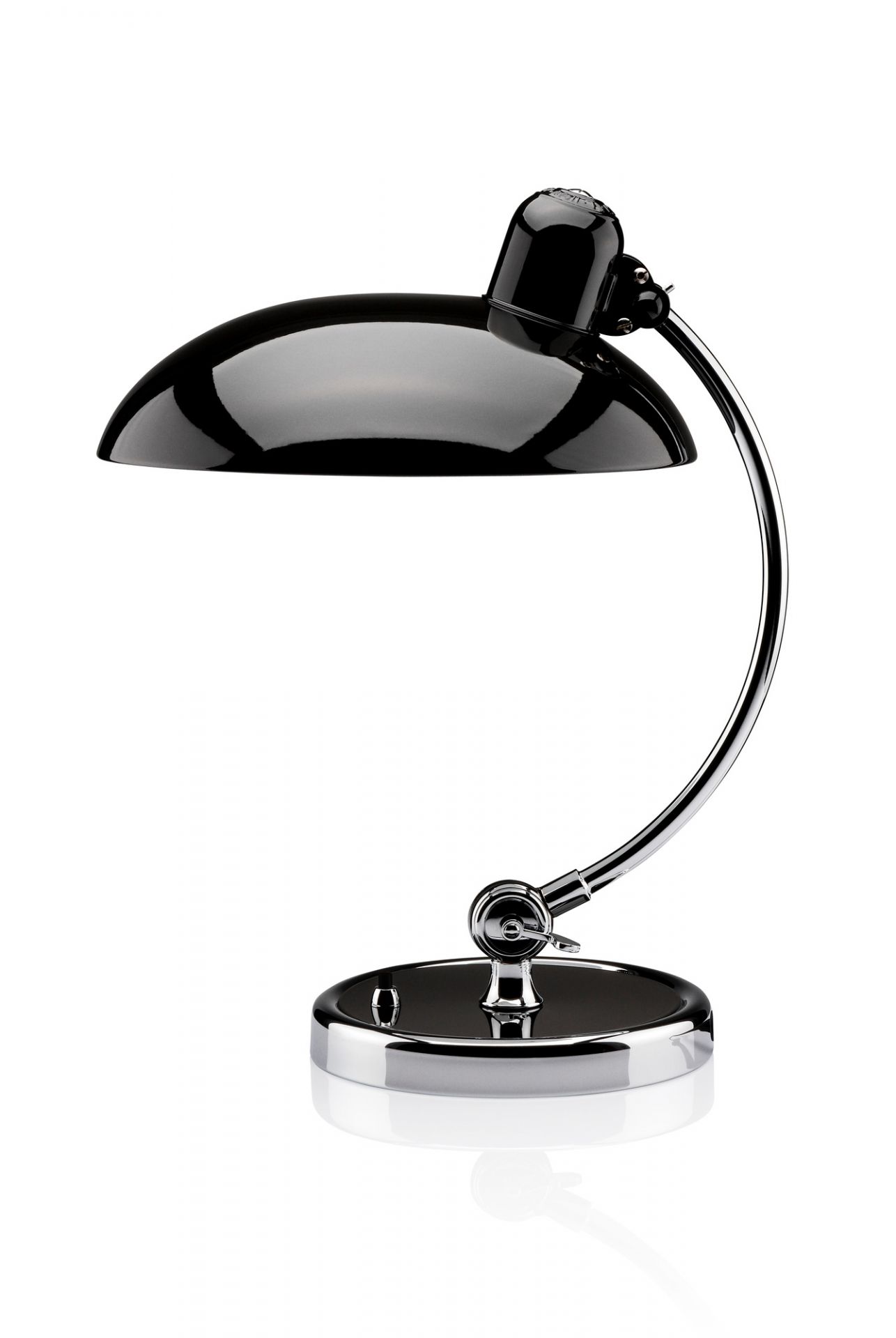 6631 T Luxus Tischleuchte KAISER idell Fritz Hansen schwarz hochglanz
