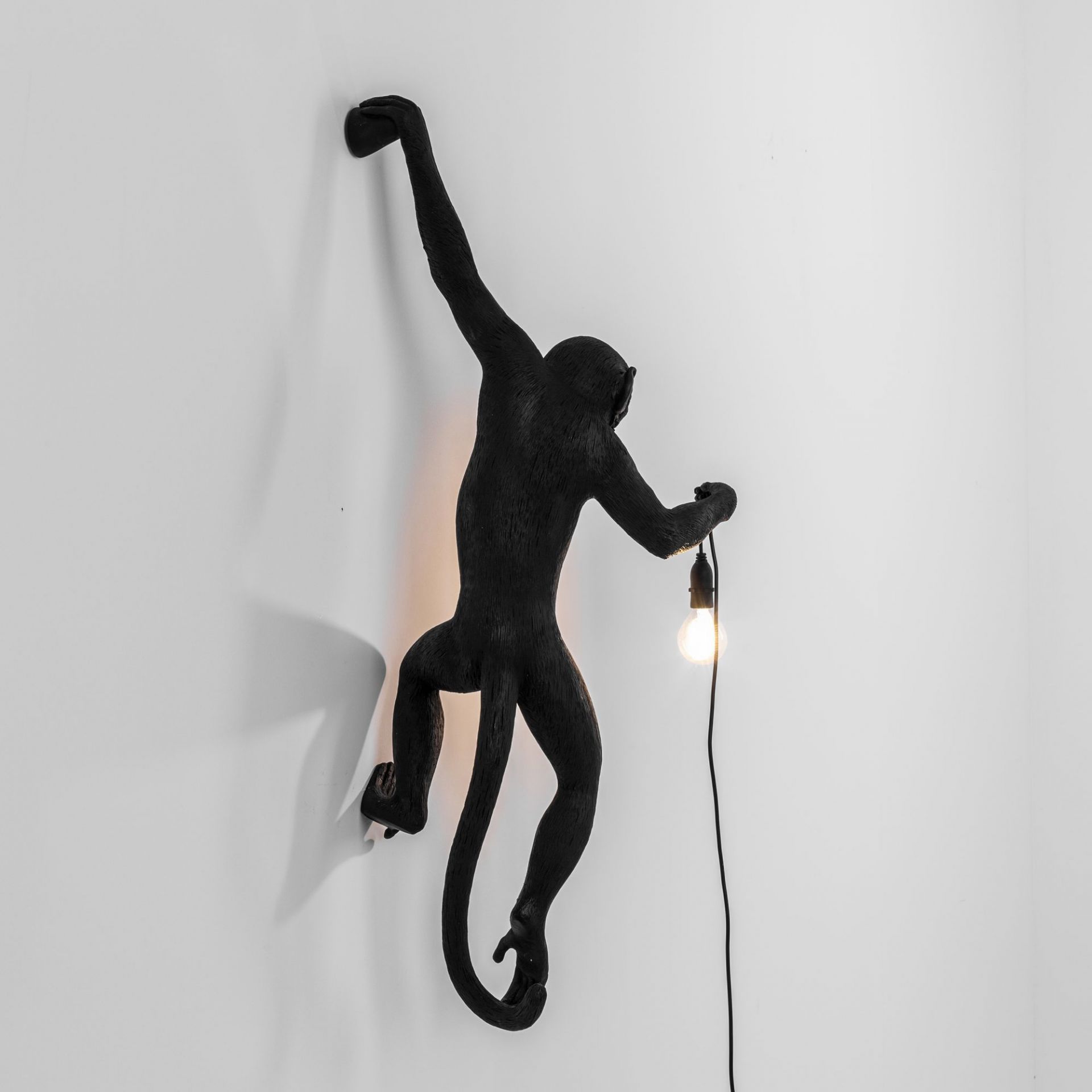 Monkey Lamp Black Wandleuchte Outdoor Seletti EINZELSTÜCK