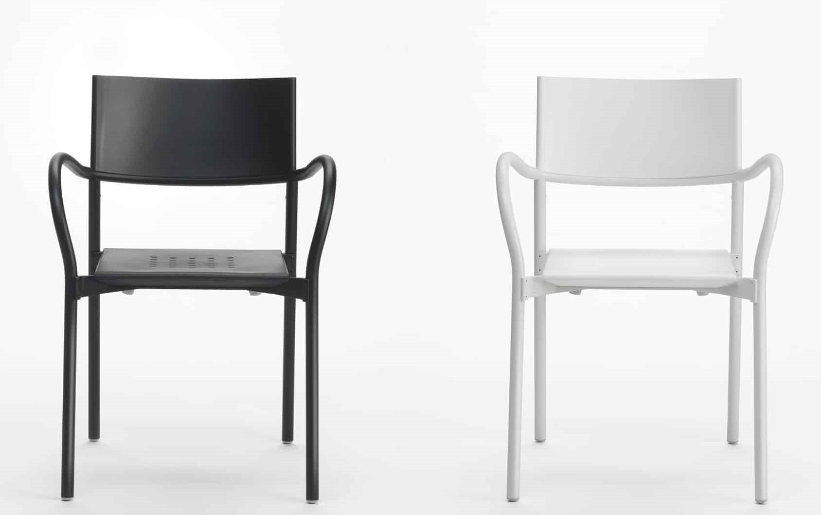 Breeze Stuhl Segis Schwarz Aluminium matt