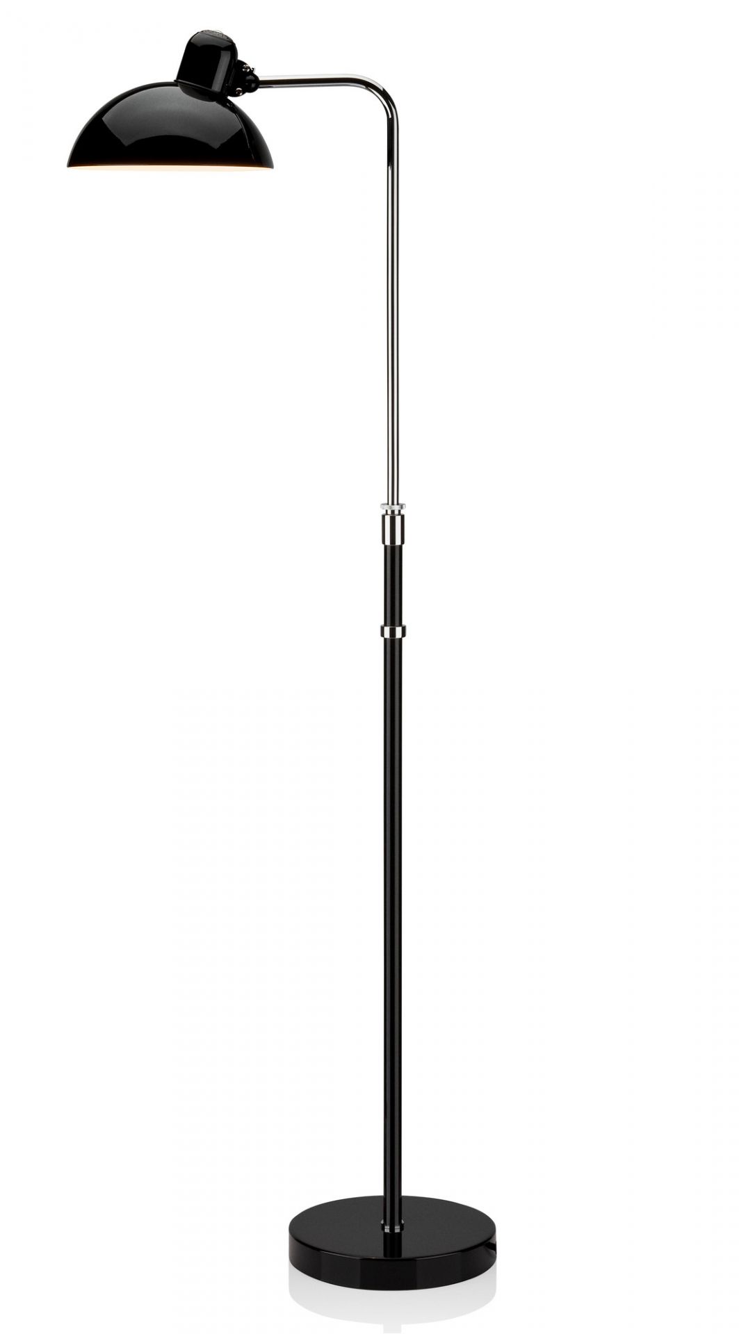 6580 F Luxus Stehleuchte KAISER idell Fritz Hansen schwarz hochglanz