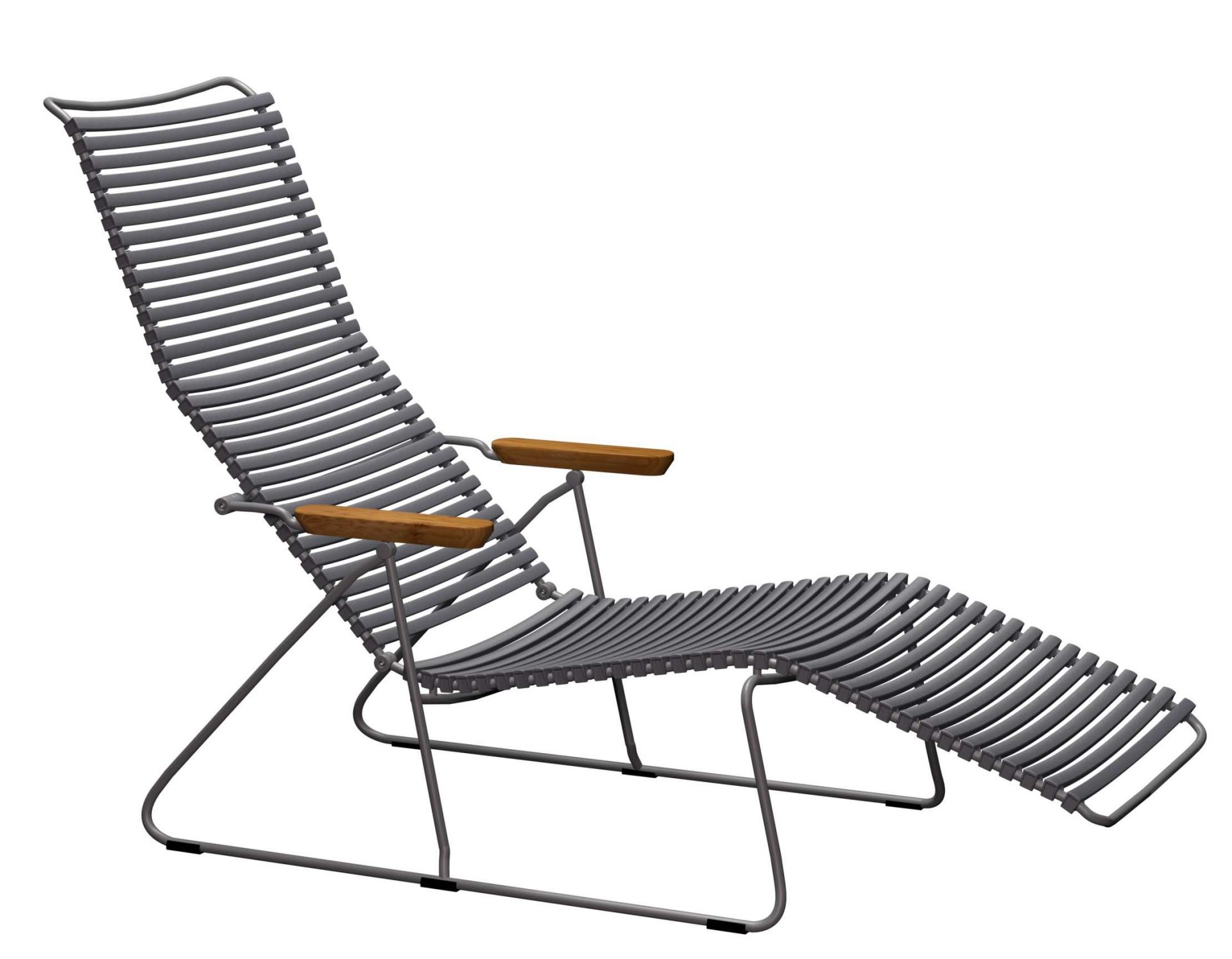 Click Sunlounger Outdoor Sonnenliege Houe Dunkelgrau