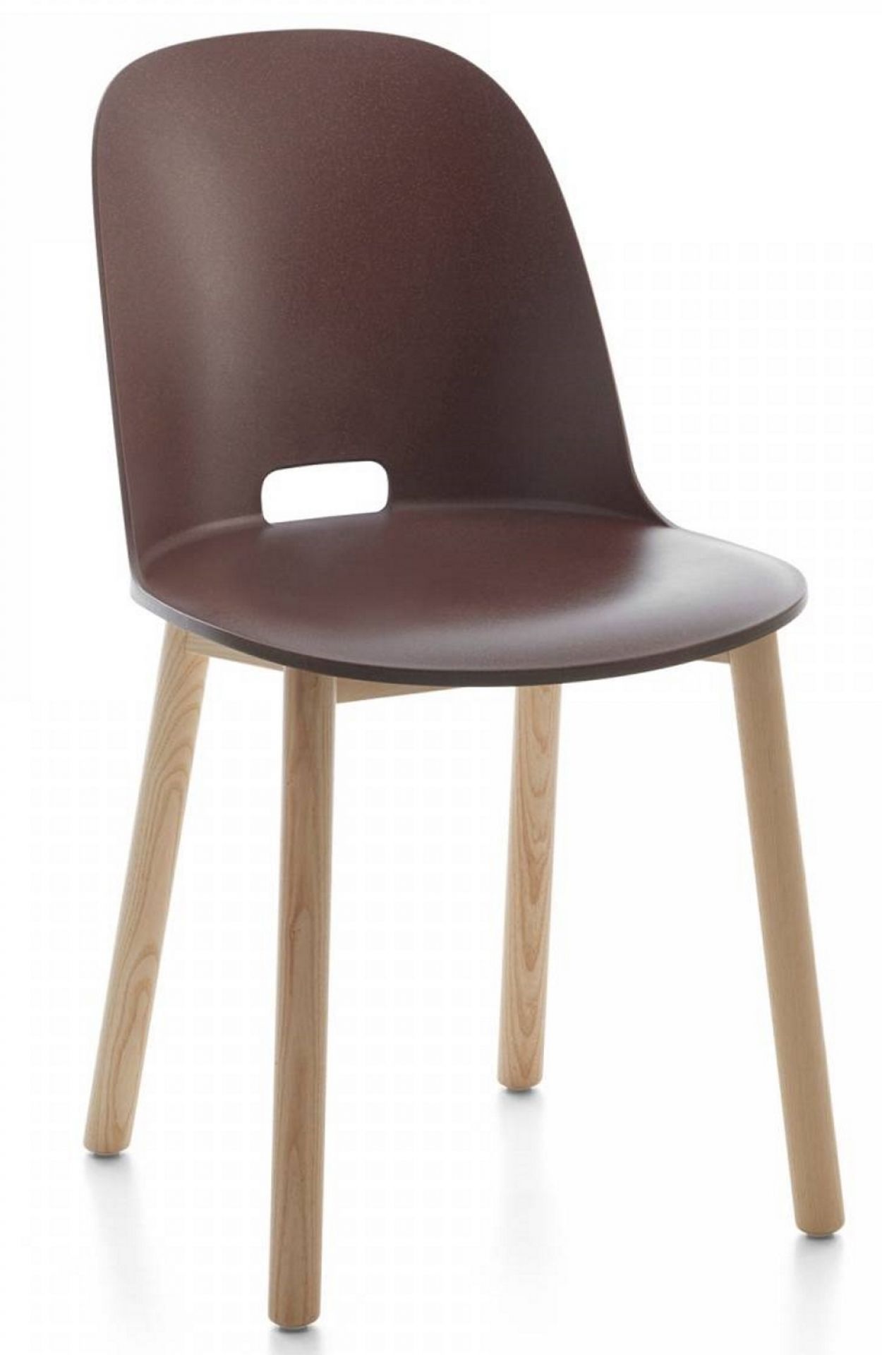 Alfi Chair Stuhl hoher Rücken Emeco-dunkel braun