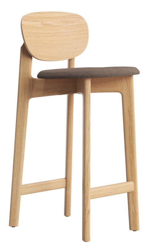 Zenso Holz Barstool Barhocker mit Sitzpolster Zeitraum