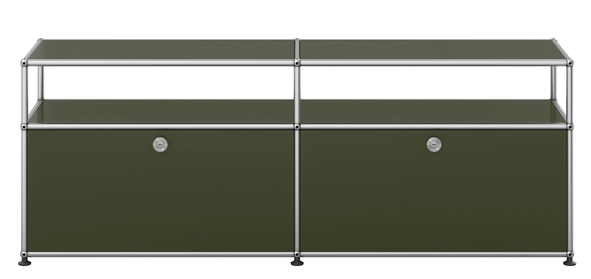 USM Haller Lowboard mit zwei Klapptüren Olivgrün NEU STANDARDFARBE