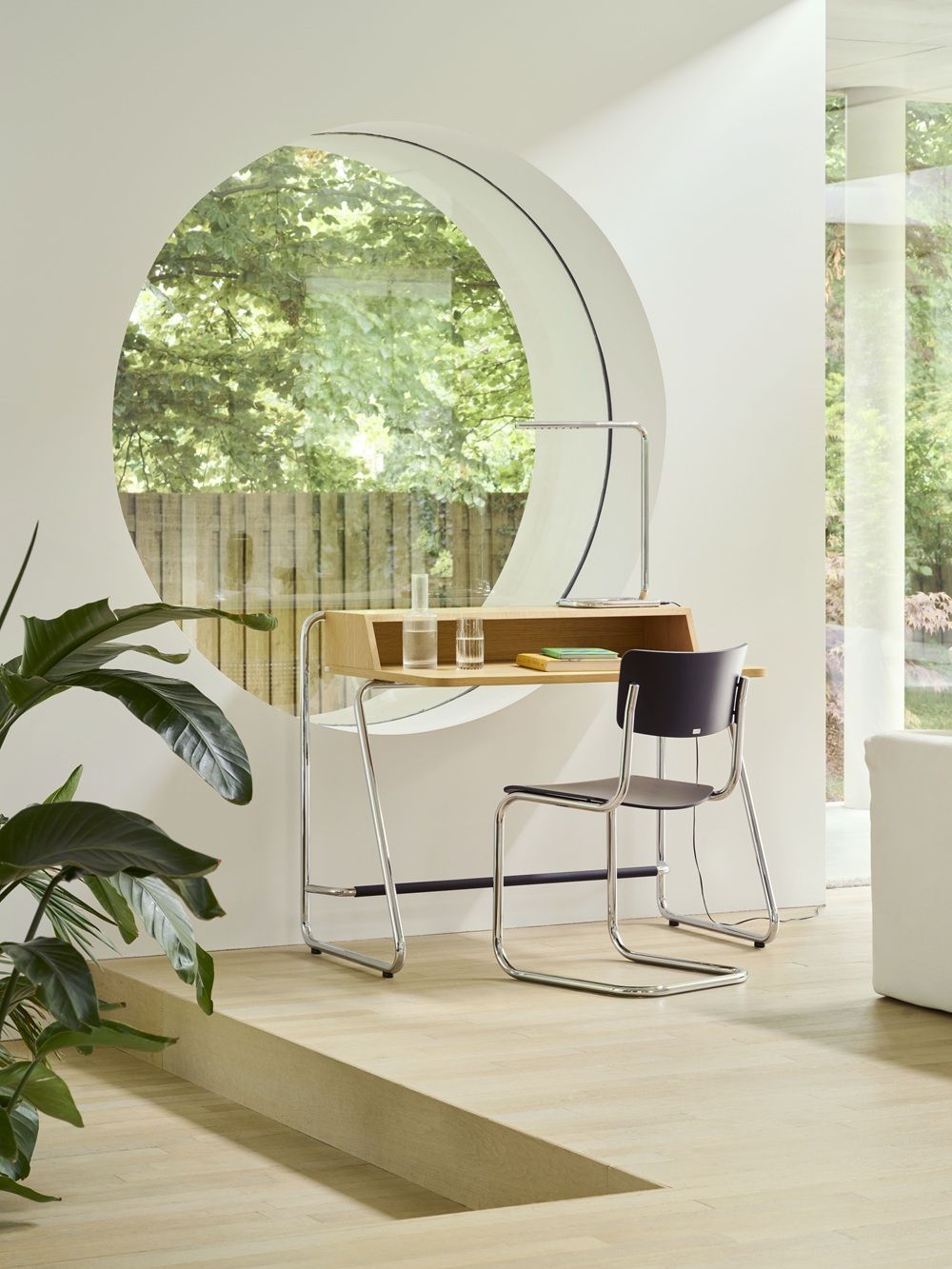 S 43 Stahlrohr Klassiker Freischwinger CHROM/SCHWARZ Thonet VORZUGSKOMBINATION