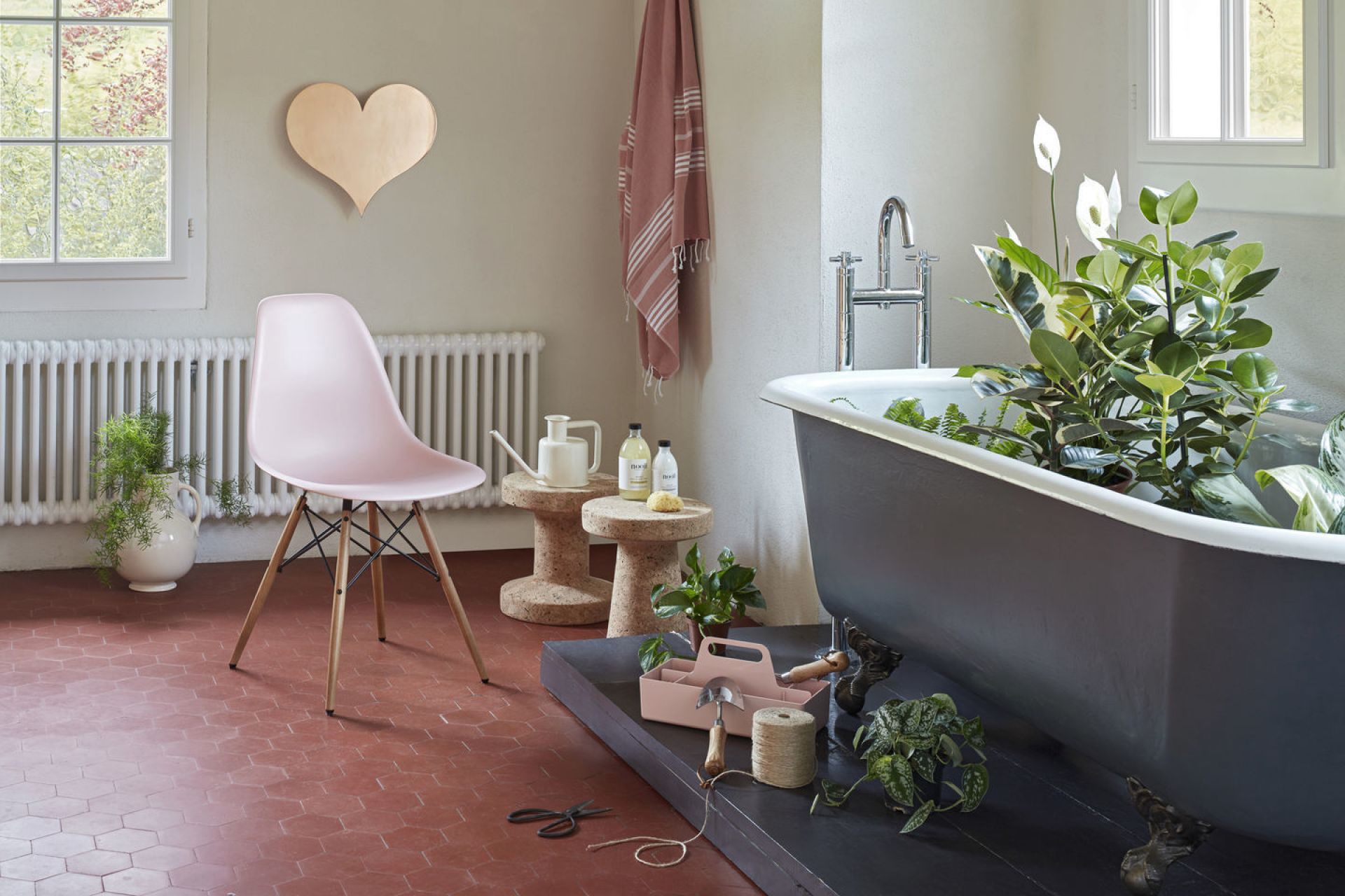 Eames Plastic Side Chair DSW Vitra Ahorn gelblich-Senf