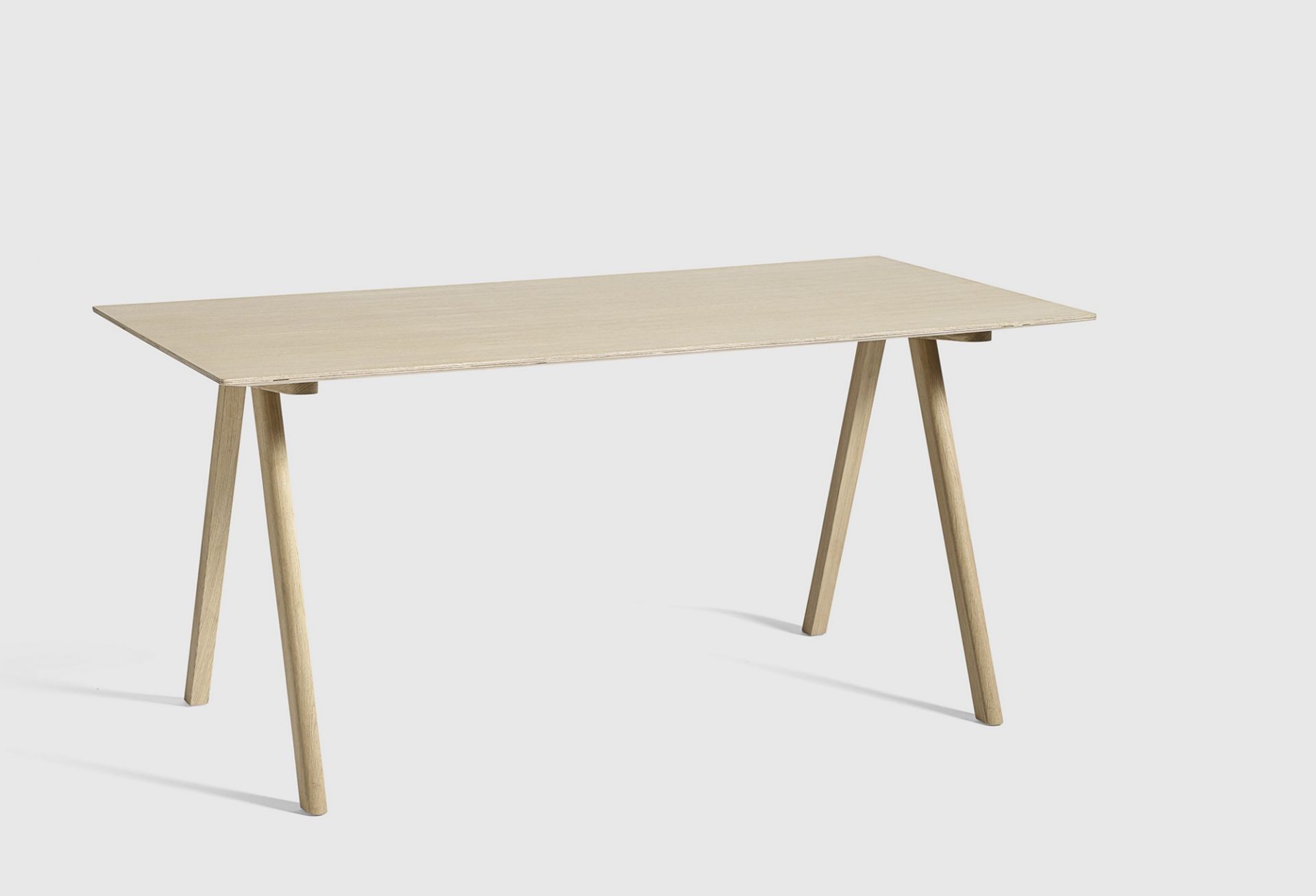 Copenhague Table CPH 10 Tisch Hay Eiche wasserbasierter lack / Platte Linoleum off white MDF Kante
