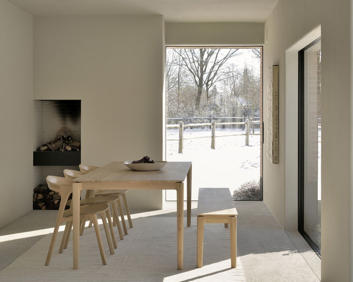 Bok Esstisch lackierte Eiche B140 x T80cm Ethnicraft