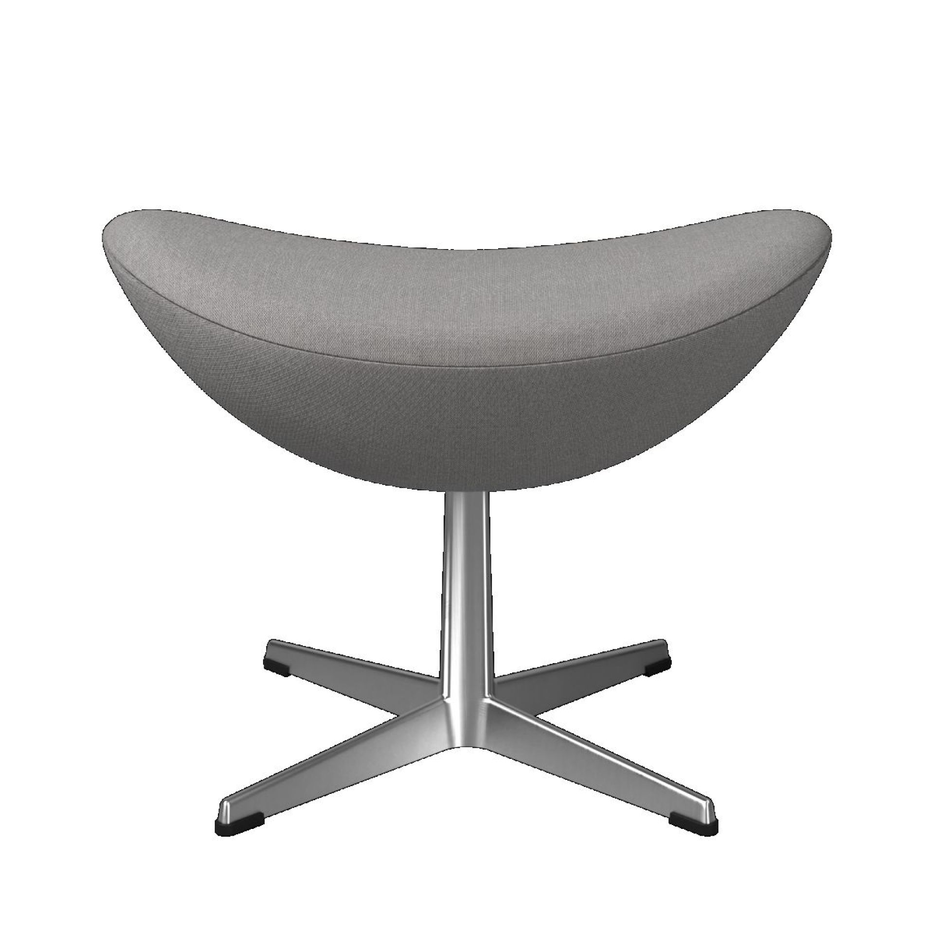 Egg Chair mit Hocker Re-wool Textile Stoff Taupe/Natur Fritz Hansen