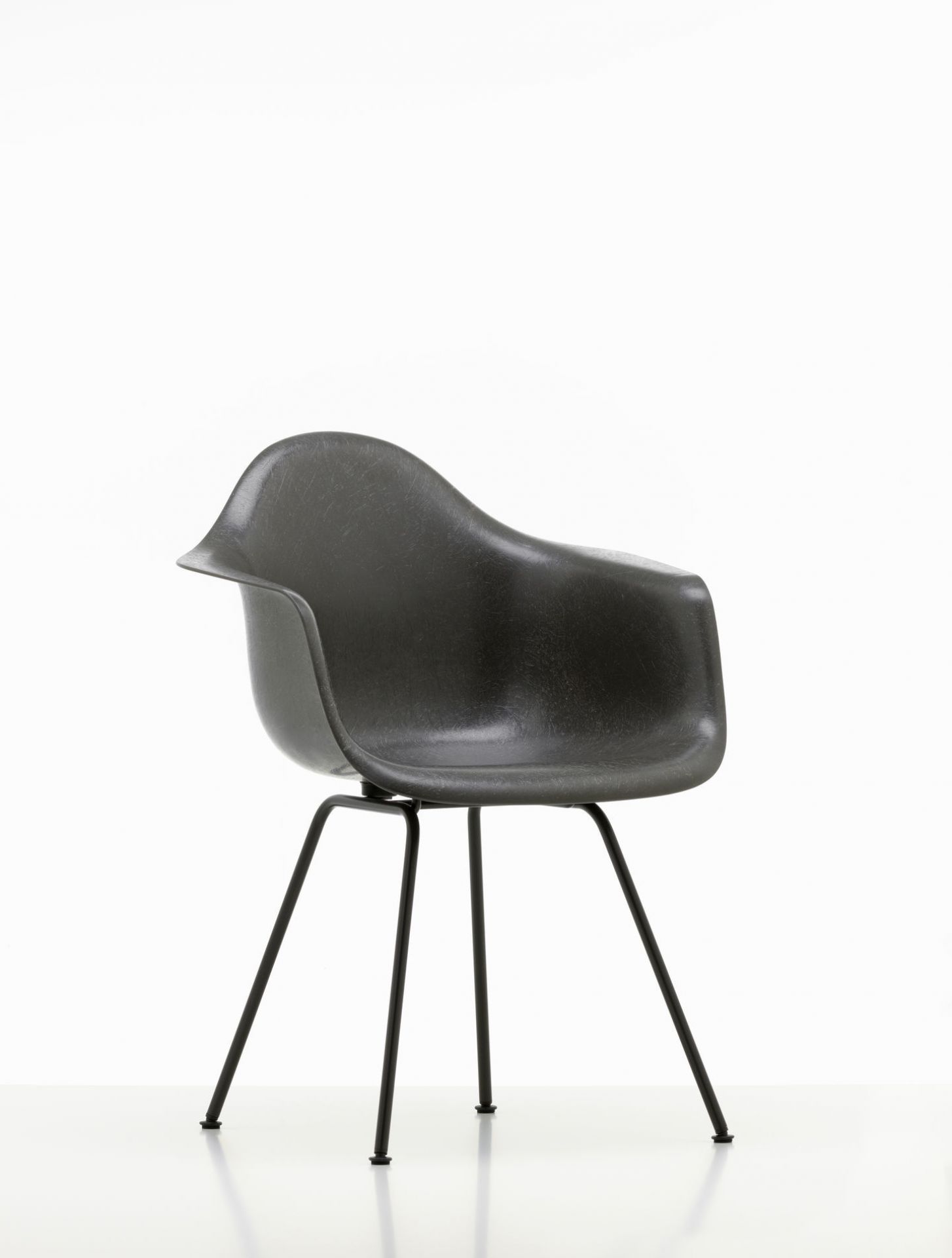 Eames Plastic Arm Chair DAX Stuhl Vitra Chrom - Weiss