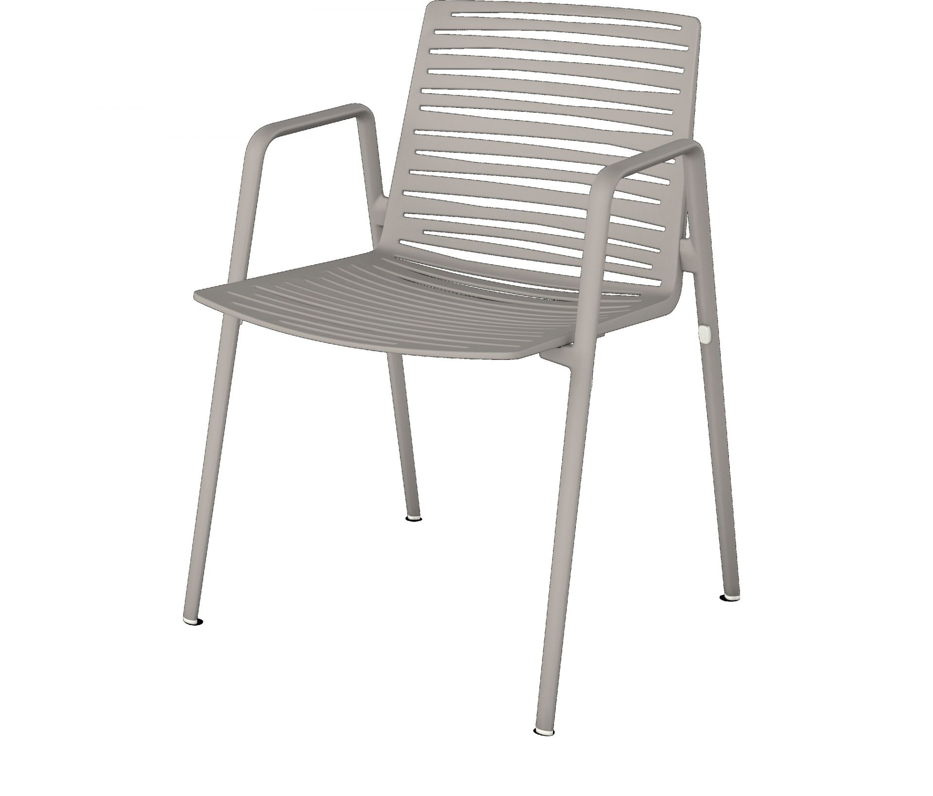 Zebra Stuhl mit Armlehnen Fast Zebra Stuhl Fast mit Armlehnen, grau, modernes Design für Garten, Terrasse und Balkon.