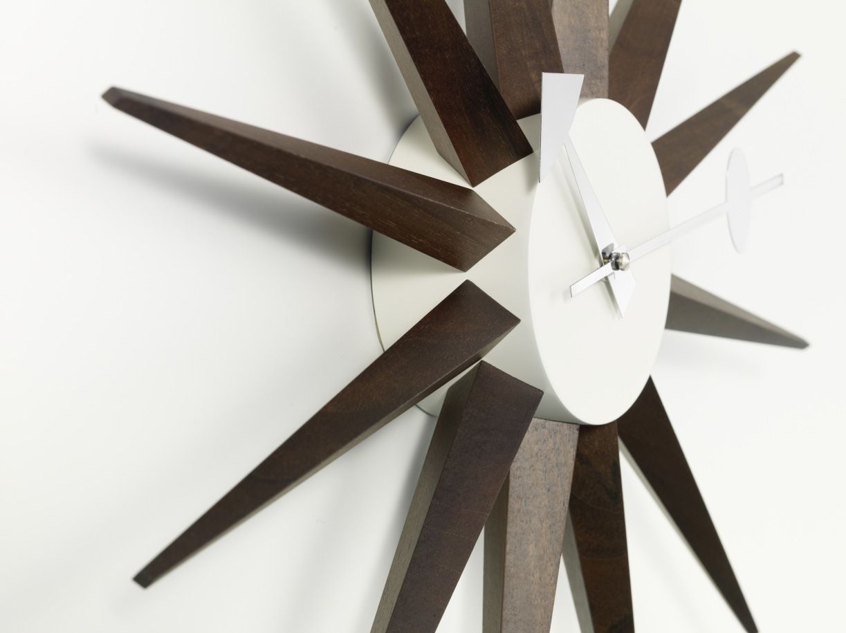 Sunburst Clock Wanduhr - Nussbaum Vitra