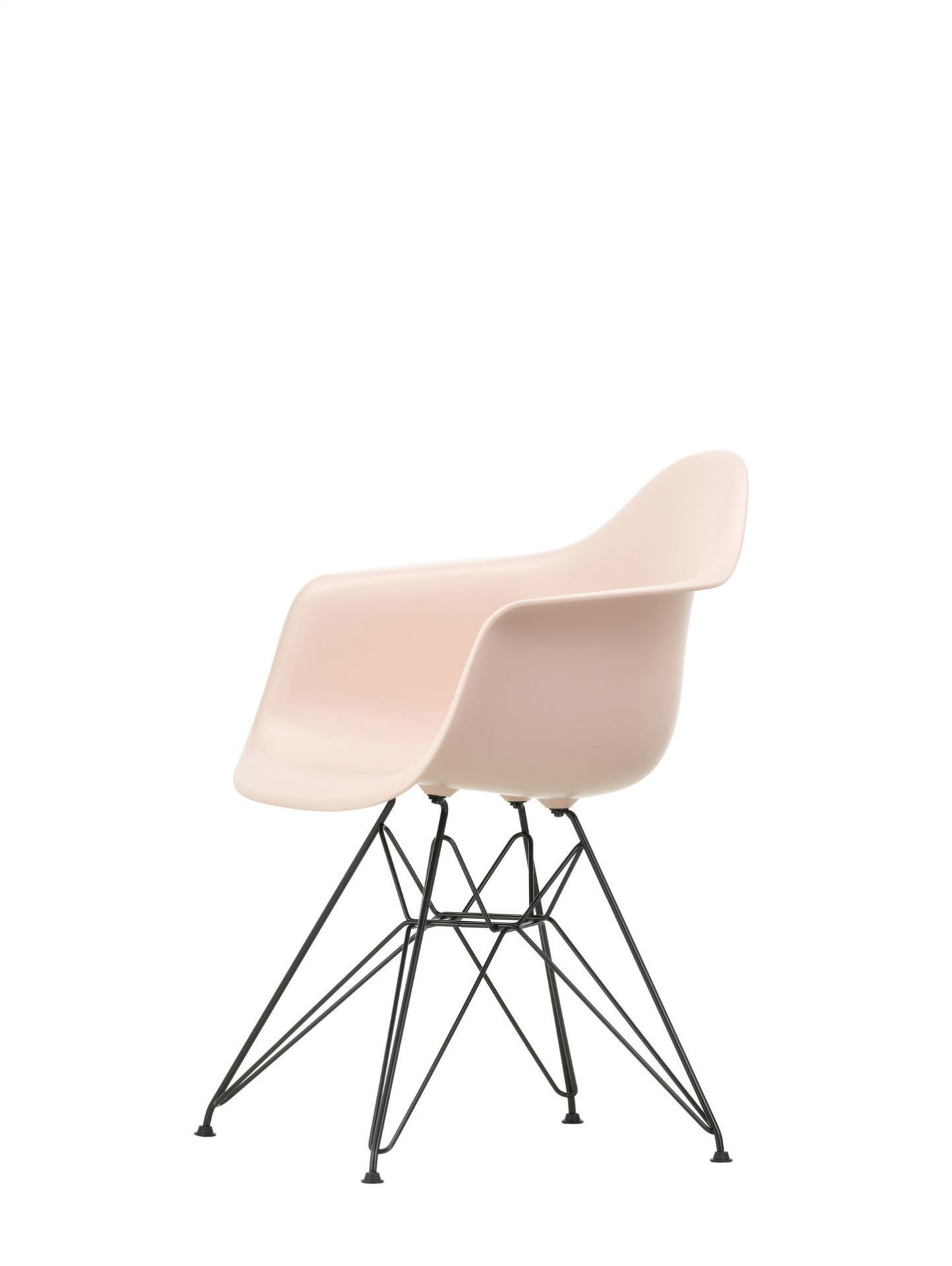 Eames Plastic Arm Chair DAR Stuhl Vitra Schwarz - Rostorange