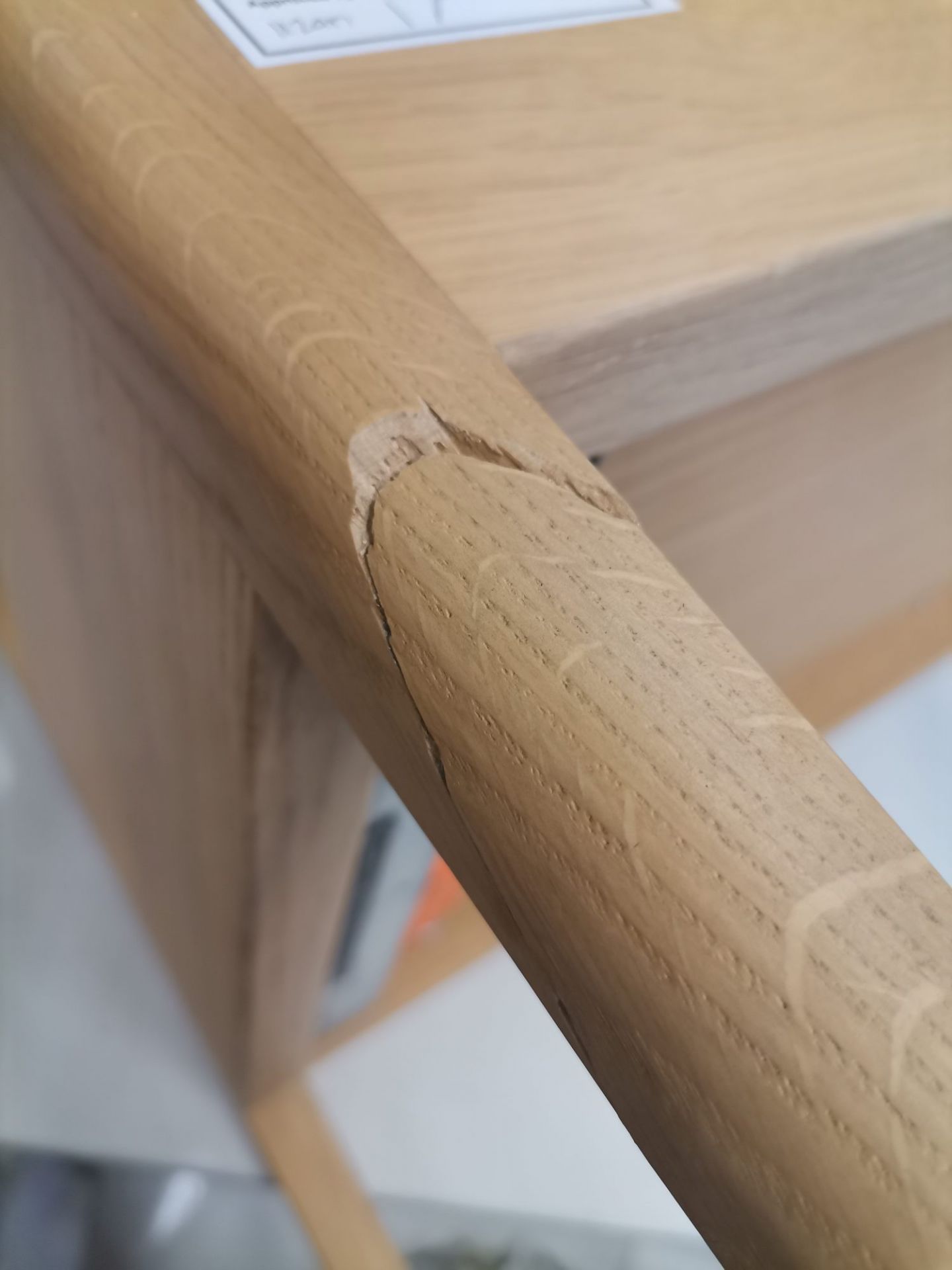 Spindle Nachttisch EICHE Ethnicraft MÄNGELEXEMPLAR