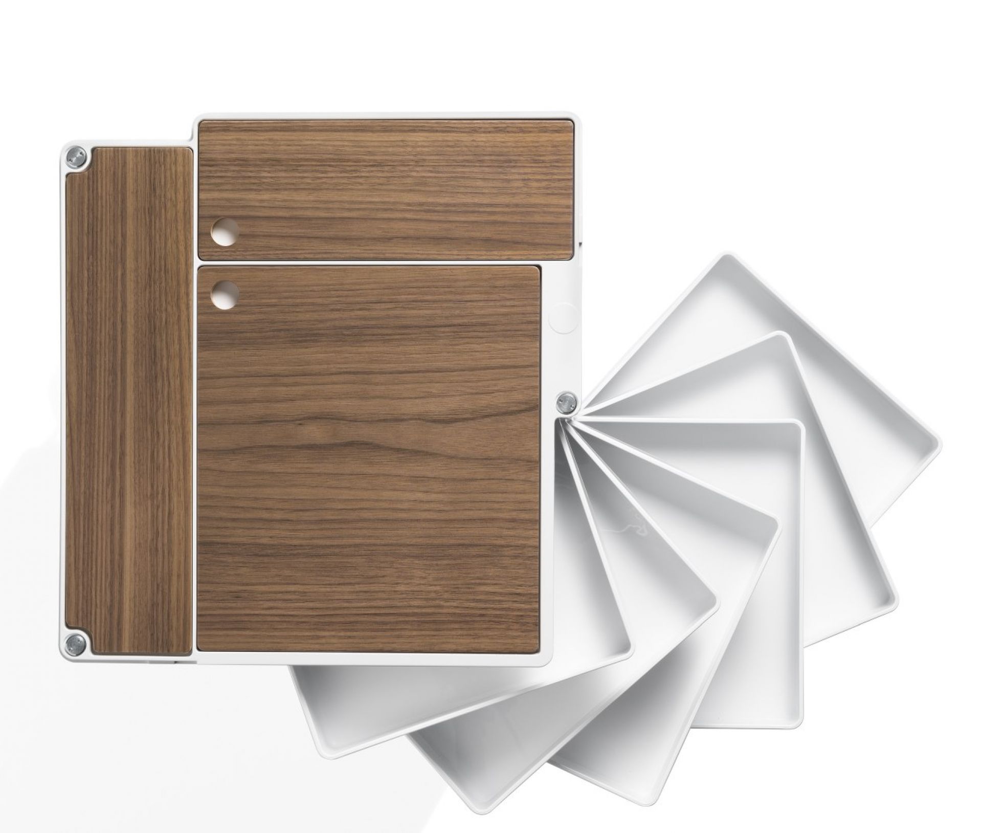 Boby BTOP Rollcontainer Platten B-Line Canaletto Walnuß