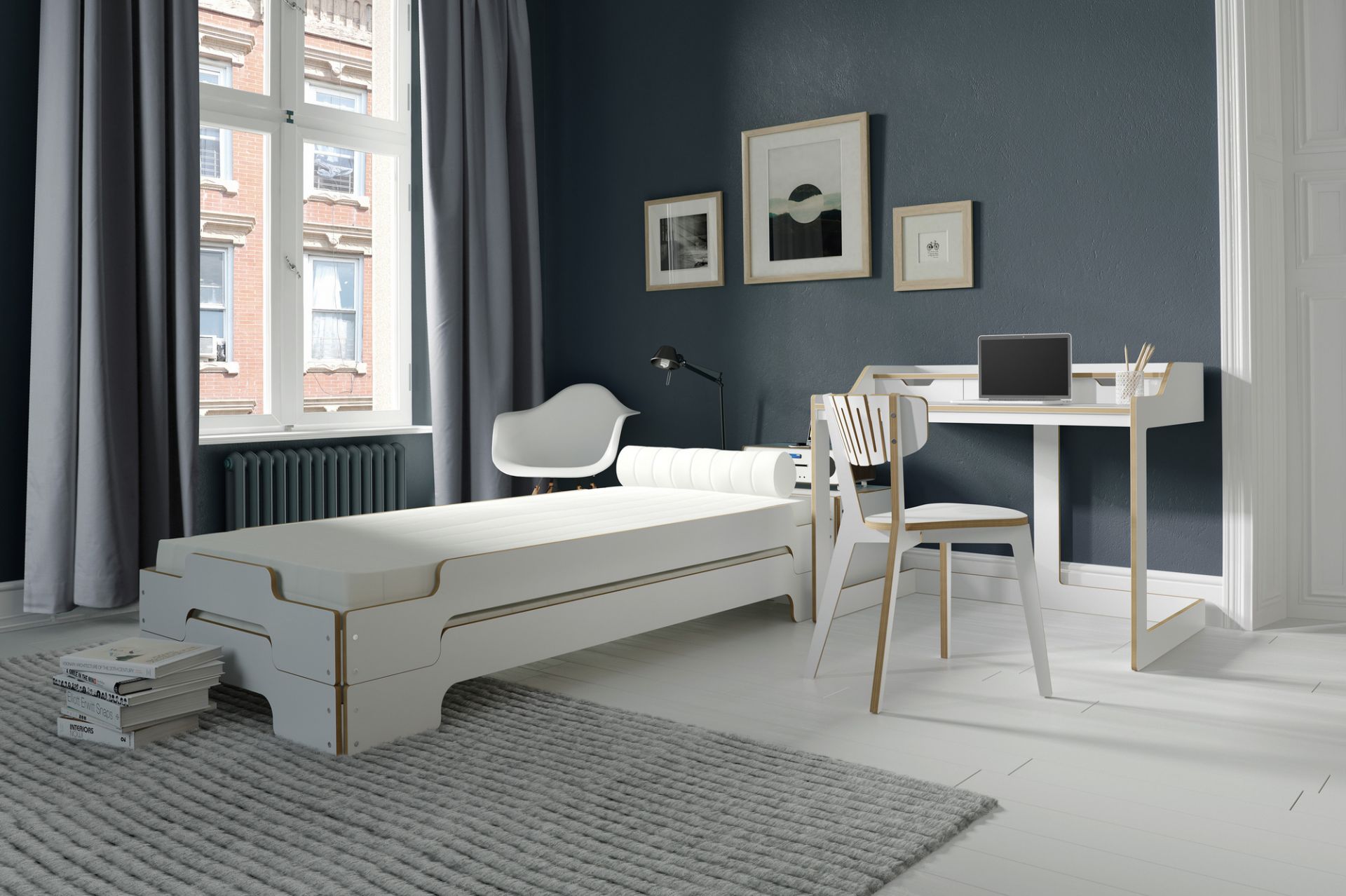 Stapelliege CPL Weiß Klassik Höhe Müller Möbelwerkstätten 200x90 cm