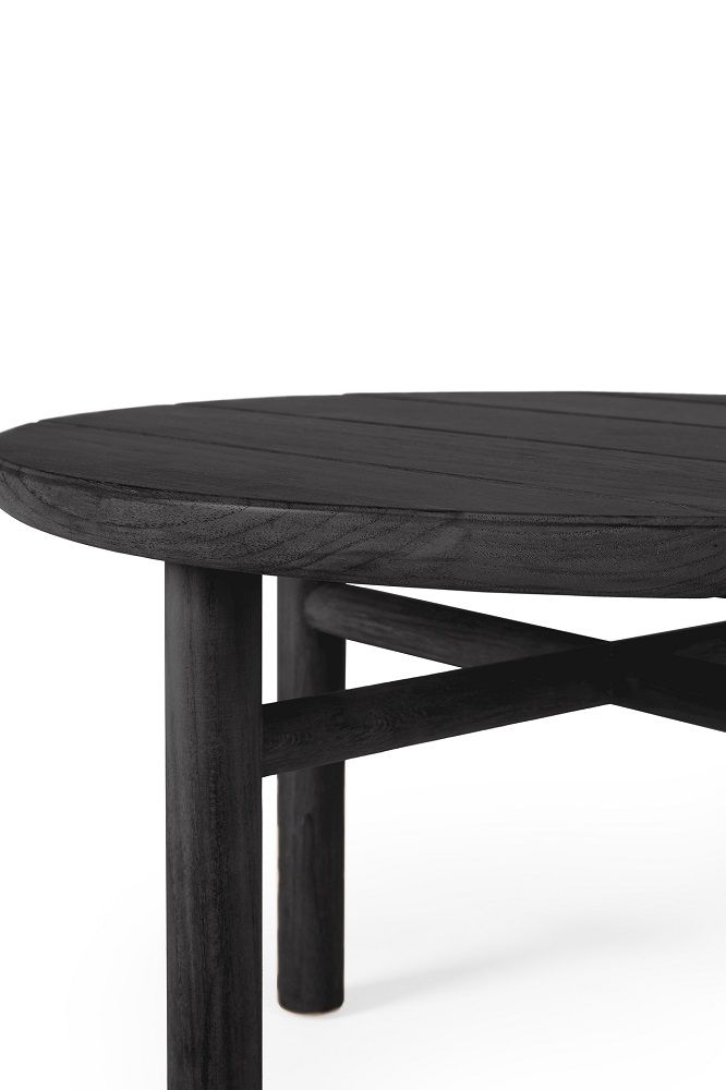 Quatro Outdoor Beistelltisch Teak schwarz lackiert Ethnicraft