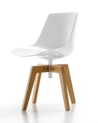 Flow Chair Stuhl Vierfußgestell Eiche MDF Italia