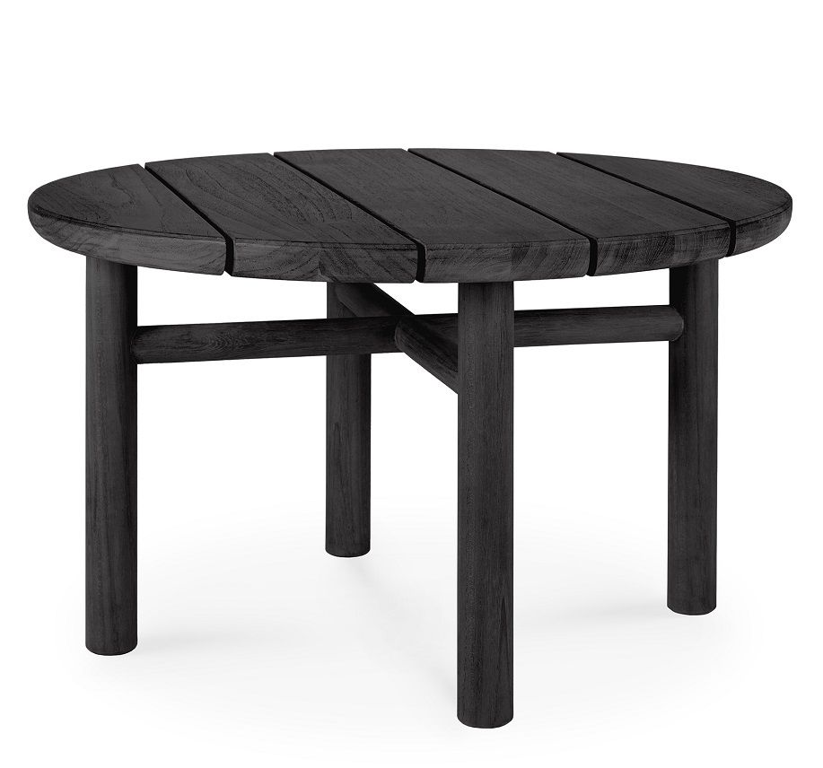 Quatro Outdoor Beistelltisch Teak schwarz lackiert Ethnicraft