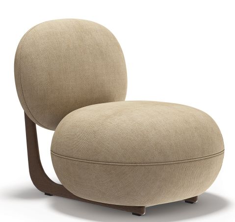 Copper Lounge Chair Sessel Holzgestell NORR11