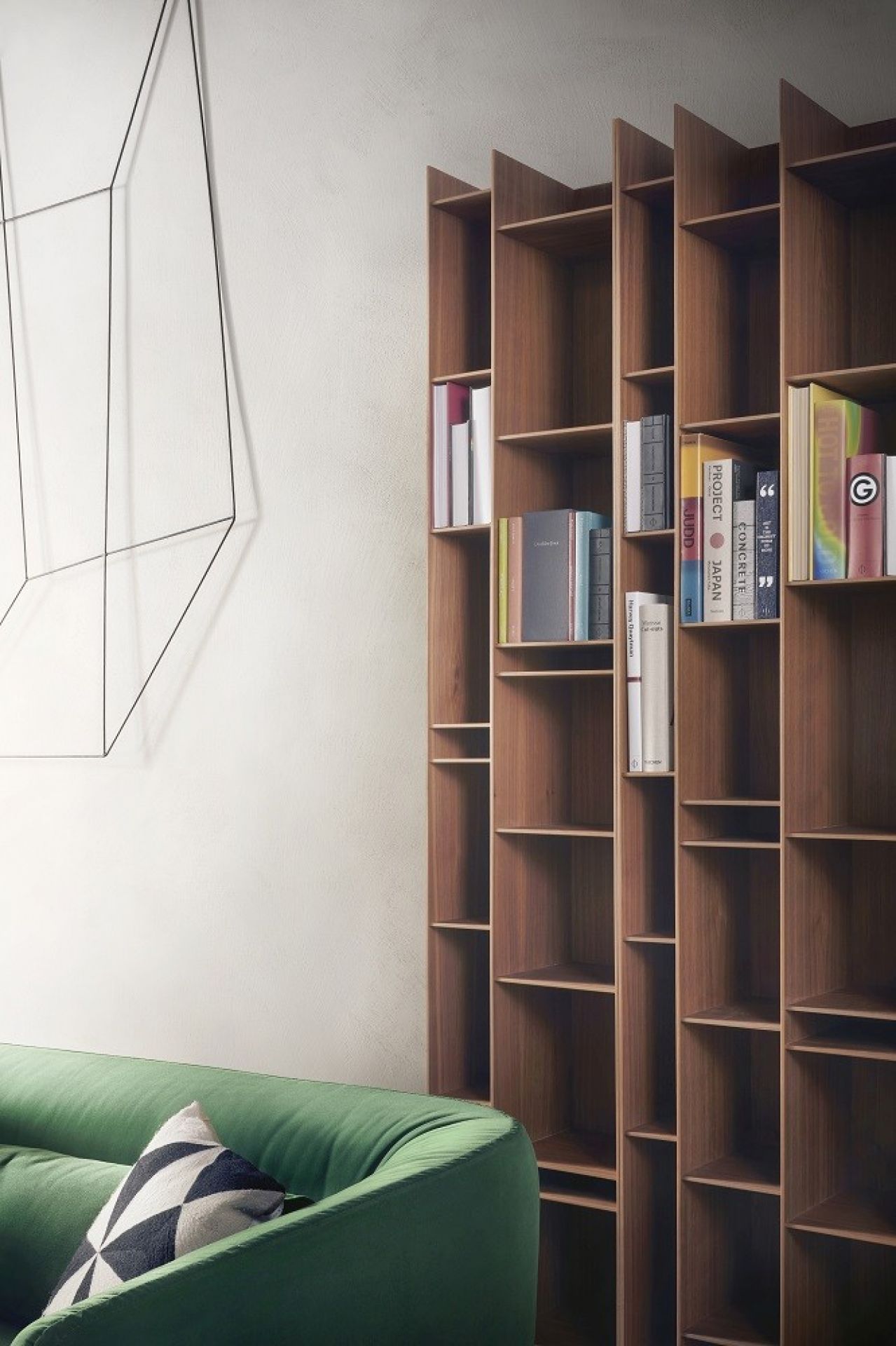 Random Wood Bookcase Bücherregal 3C MDF Italia 