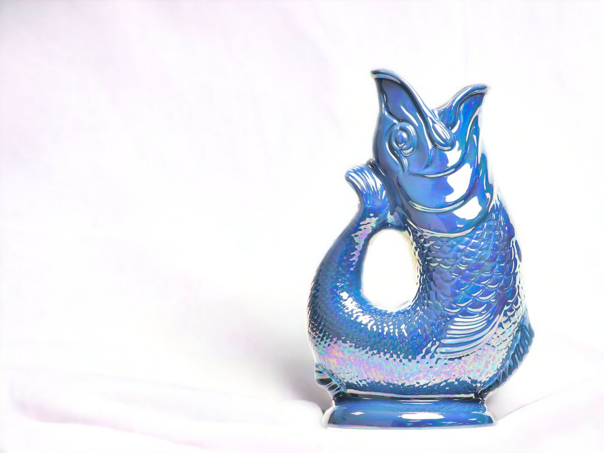 Gluckigluck Karaffe sea blue Lustre
