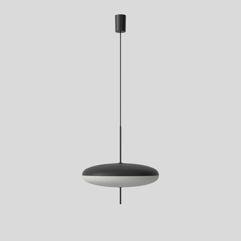 Model 2065 Deckenleuchte Schwarz und Weiß Diffusor Schwarze Hardware Schwarzes Kabel Astep EINZELSTÜCK 