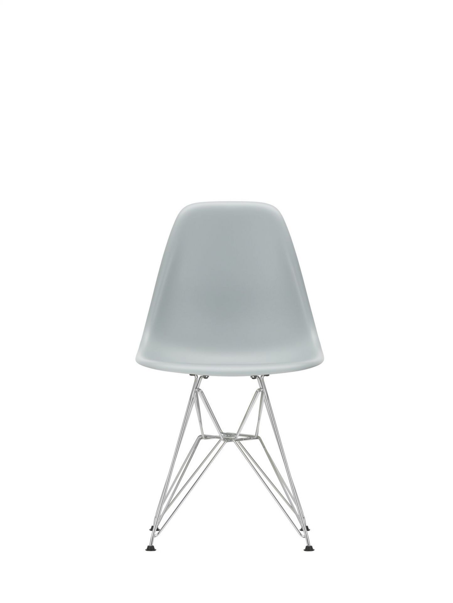 Eames Plastic Side Chair DSR Stuhl Vitra Schwarz-Granit grau