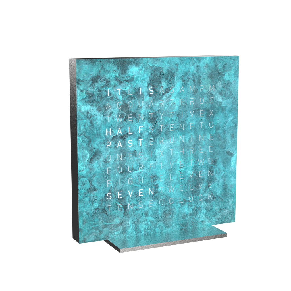 Earth 13.5 Creator's Edition Tischuhr / Zeitobjekt Englisch QLOCKTWO