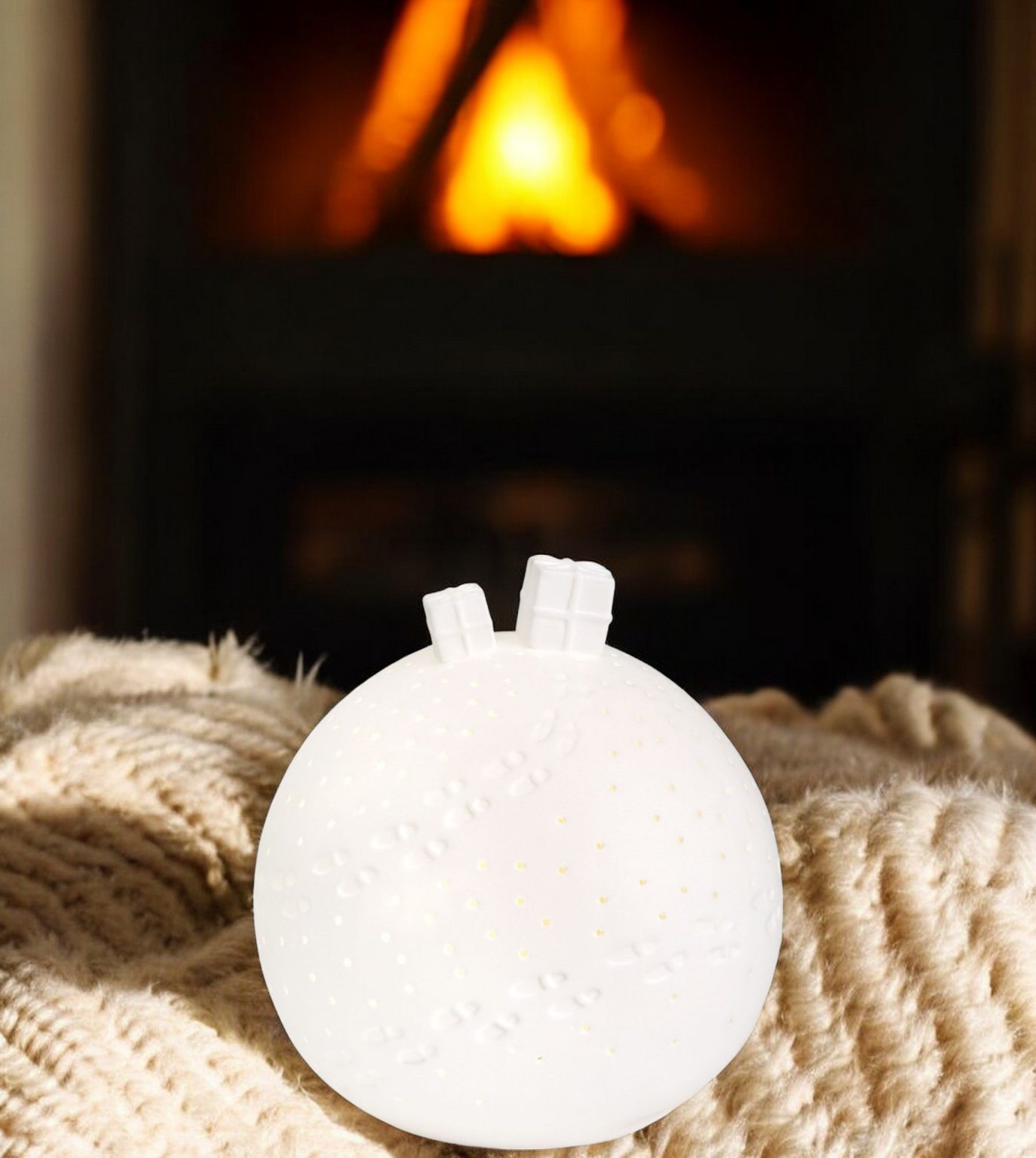 Porzellangeschichten Lichtkugel Geschenke LED Räder EINZELSTÜCKE
