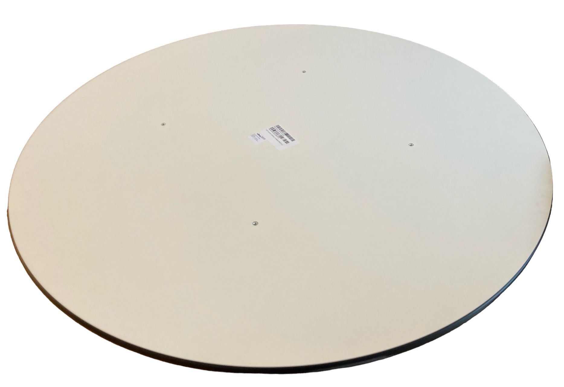 Eames Segmented Table Dining Rund Esstisch HPL WEISS / AUSLEGER POLIERT / STANDROHR BASIC DARK VITRA MÄNGELEXEMPLAR