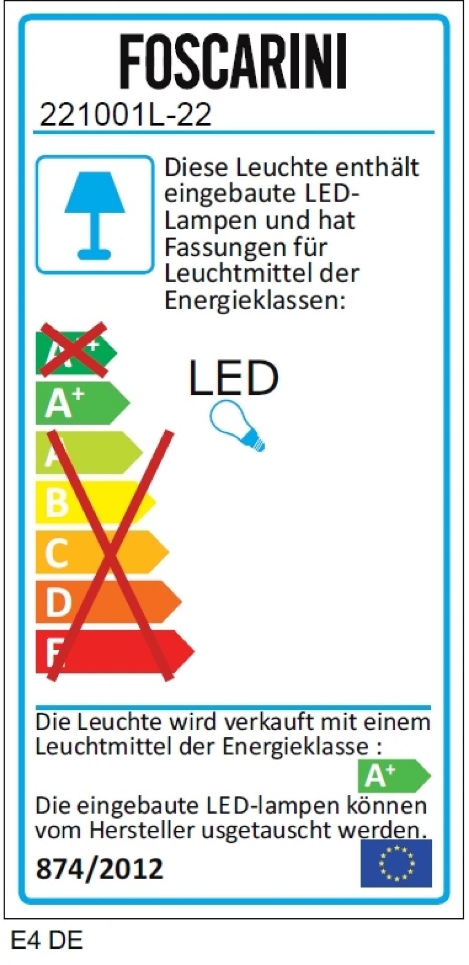 Birdie Grande LED Tischleuchte Foscarini  Graphit