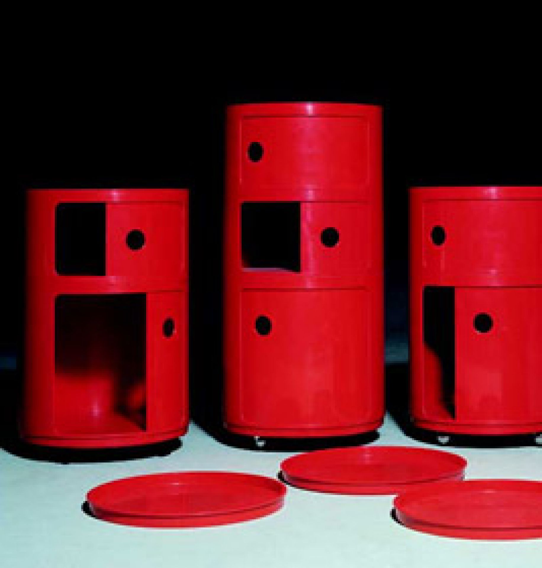 Componibili 4953 - rundes Element niedrig Kartell
