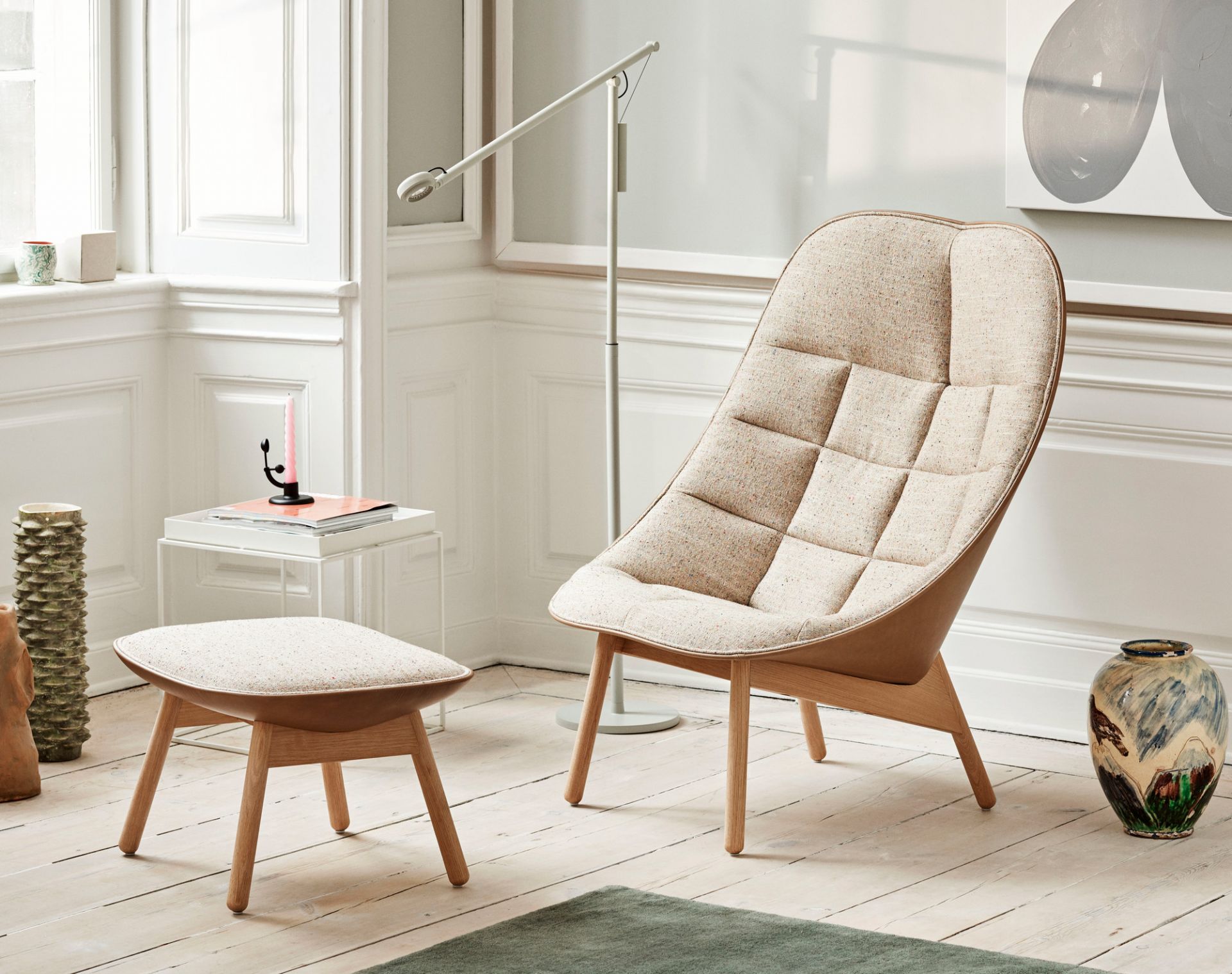 Uchiwa / Uchiwa Quilt Armchair Sessel Hay