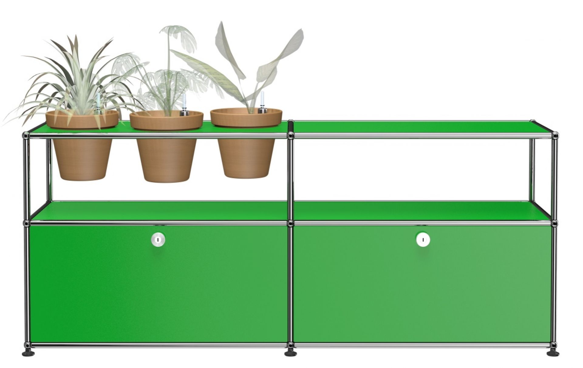 Pflanzenwelten Sideboard Konfiguration 1 USM Haller Grün