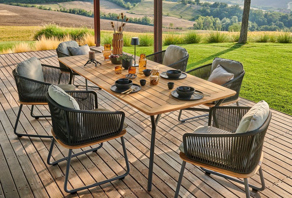 Denia Outdoor Esstisch Teak Weishäupl