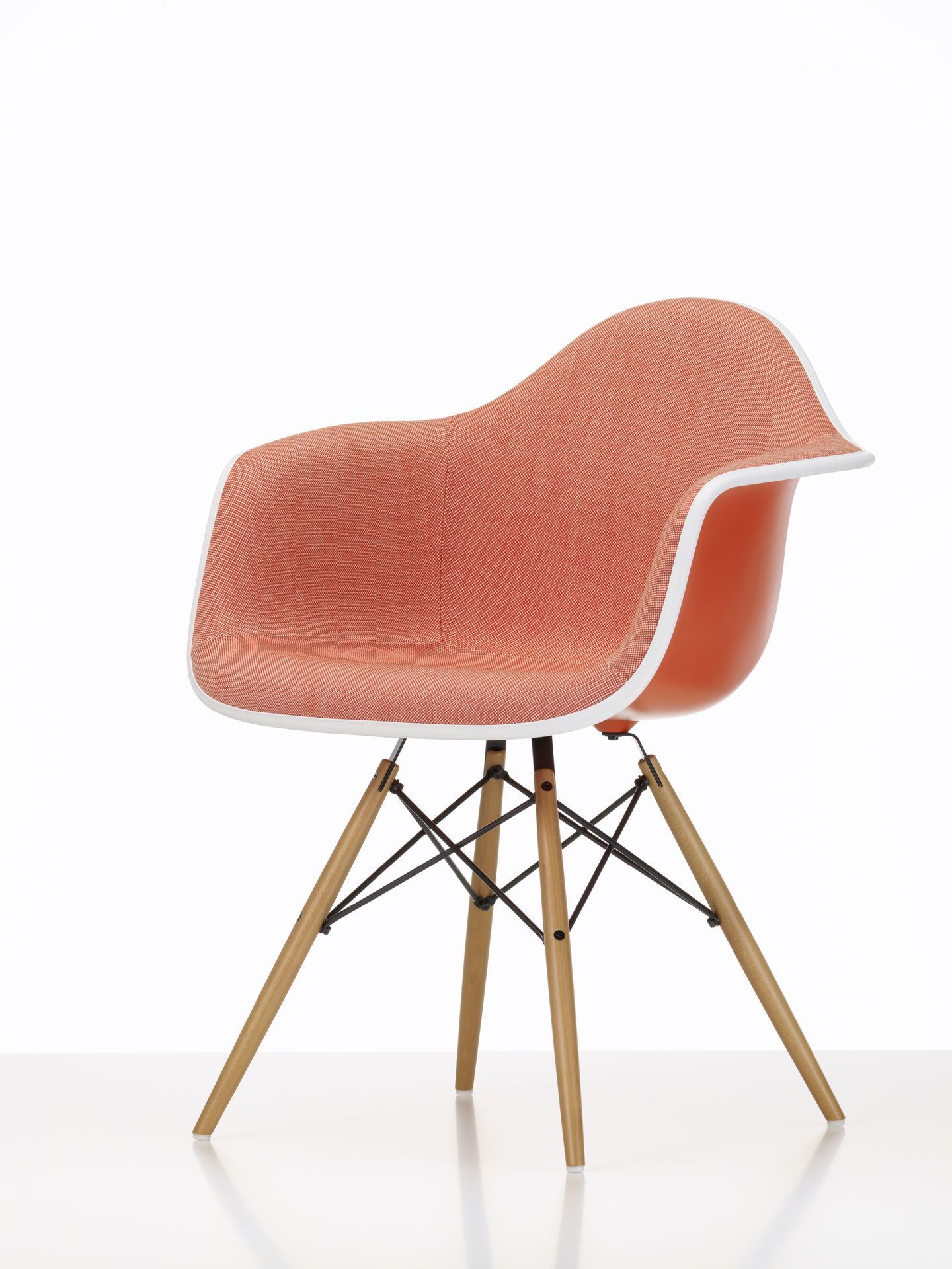 Eames Plastic Arm Chair DAW Stuhl Vollgepolstert Vitra