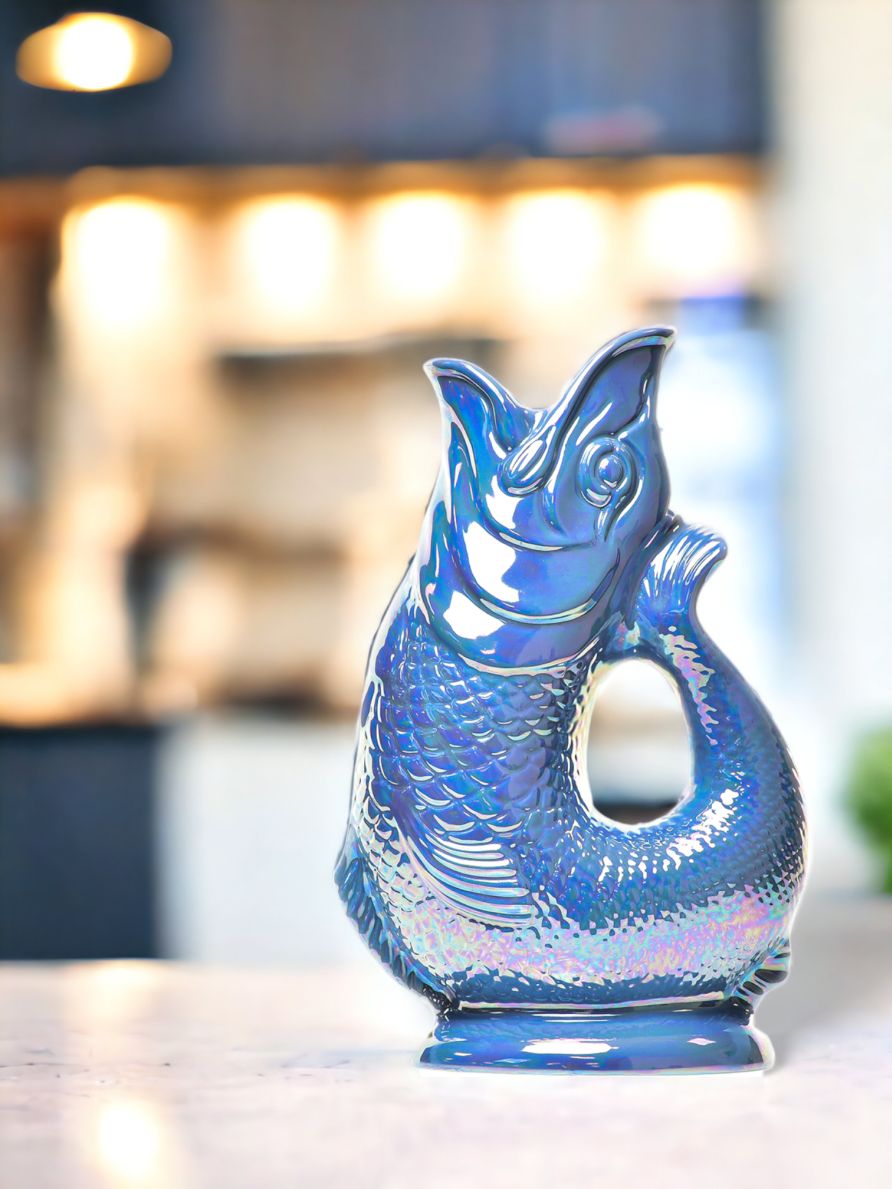 Gluckigluck Karaffe sea blue Lustre